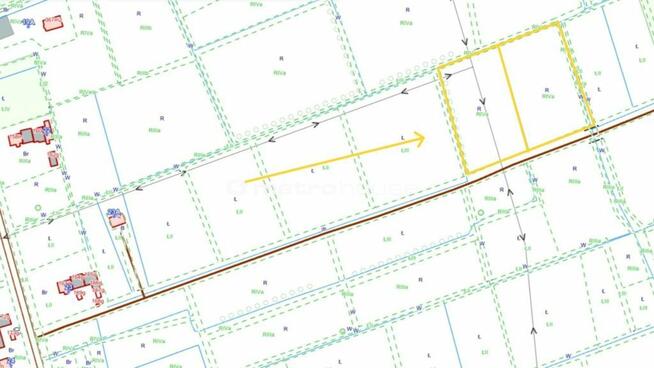 Działka rolna w Krzewsku gm. Markusy - 5191 m.kw.