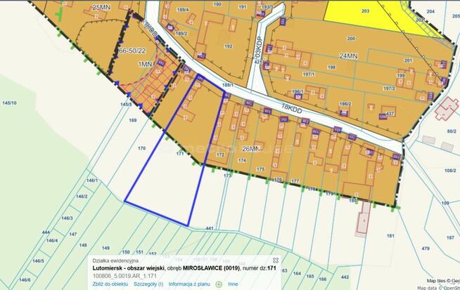Działka z potencjałem pod zabudowę lub podział