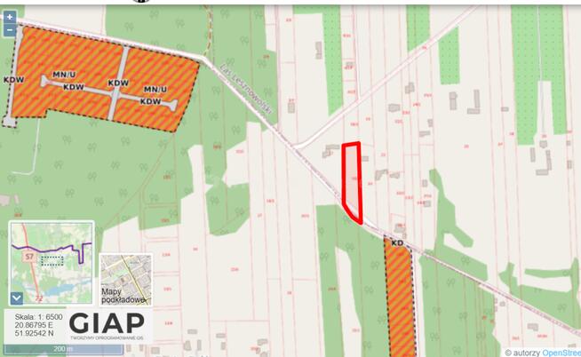 Duża działka w Lesie Lesznowolskim