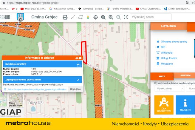 Duża działka w Lesie Lesznowolskim