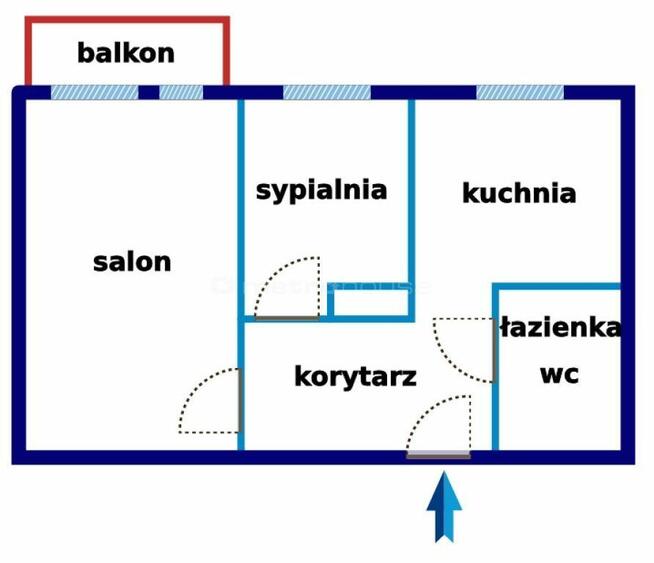 2-pokojowe mieszkanie z balkonem