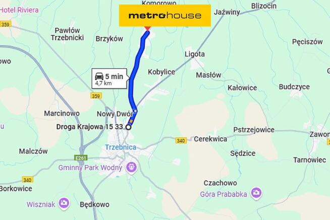 Trzebnica, Szczytkowice - działka budowlana.