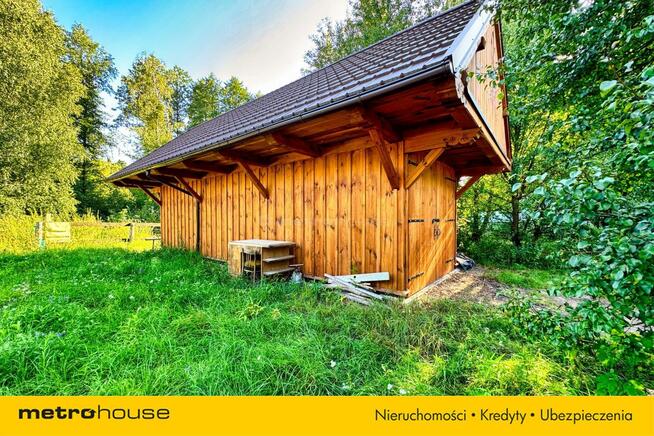 Energooszczędny przy Kampinosie z sadem i stawem.