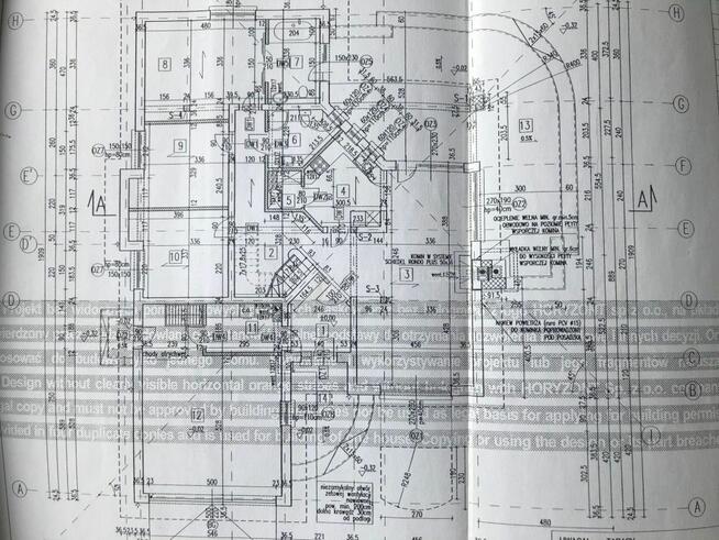 Dom wolnostojący na dużej kształtnej działce.