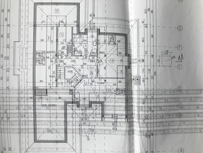 Dom wolnostojący na dużej kształtnej działce.
