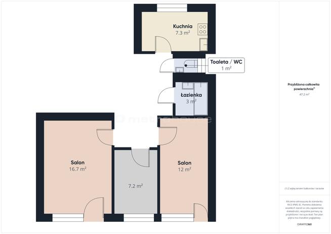 55 m² centrum Zawiercia, 1. piętro, 329 000 zł