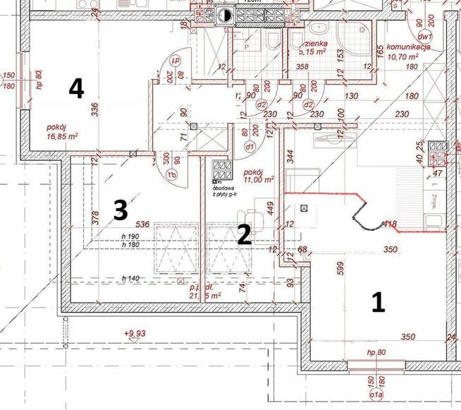 Przestronne 66 m² | 4 pokoje | Strażacka