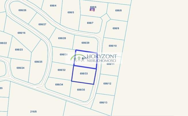 Szczodrowo działka budowlana 1002 m2