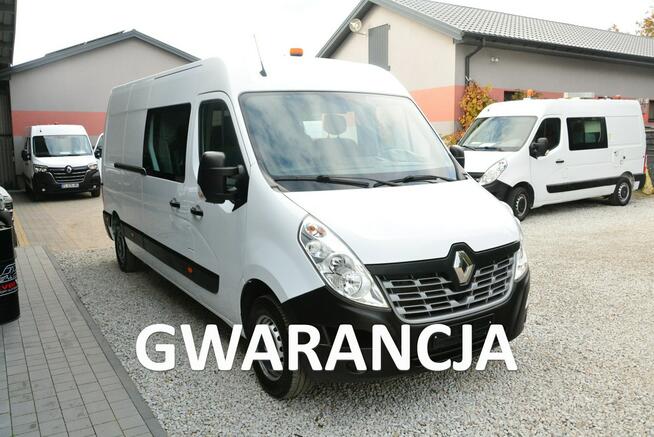 Renault Master 7 osobowy brygadówka doka max pełna opcja servis regały