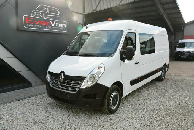 Renault Master 7 osobowy brygadówka doka max pełna opcja servis regały
