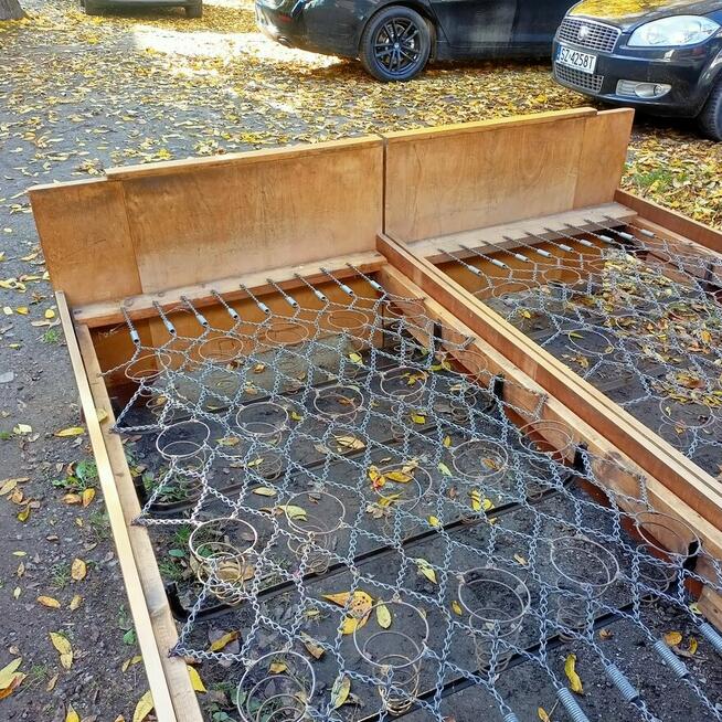 Stare łózko sypialniane, Łóżko Połysk, Łózko dwuosobowe na s