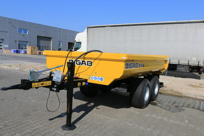 PRZYCZEPA BIGAB BT8 WYWROTKA HARDOX SKORUPA KOPARKA CIĄGNIK