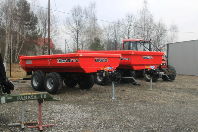 PRZYCZEPA BUDOWLANA Hard Wywrotka BIGAB BT-10 Skorupa tandem