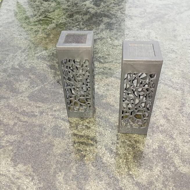 Lampion znicz solarny LED czujnik zmierzchu świeczka