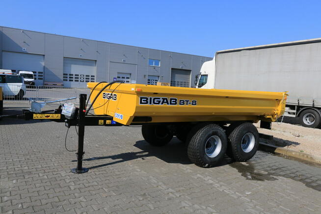 PRZYCZEPA BIGAB BT8 WYWROTKA HARDOX SKORUPA KOPARKA CIĄGNIK