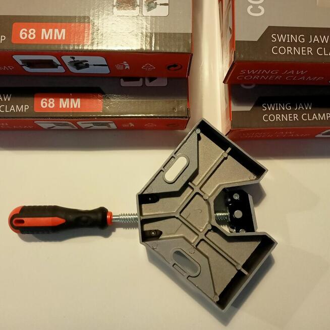 ŚCISK Stolarski KĄTOWY, Zacisk, IMADŁO NAROŻNE KĄT 90, Uchwy