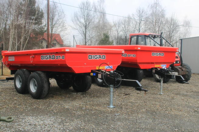 PRZYCZEPA BUDOWLANA Hard Wywrotka BIGAB BT-10 Skorupa tandem