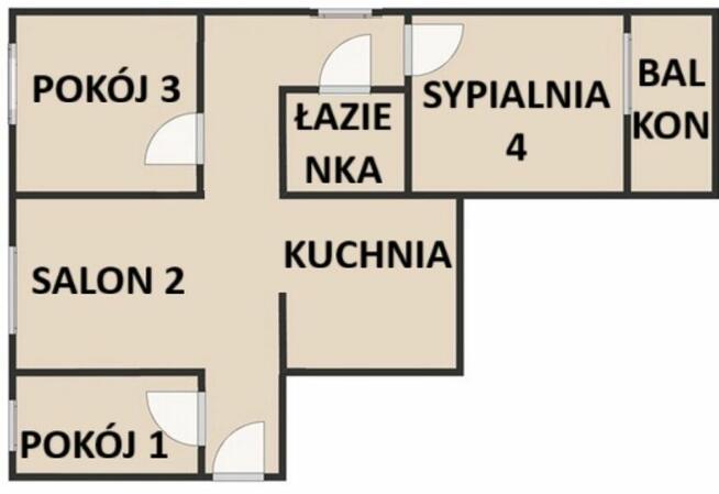 Wałbrzych Piaskowa Góra – 4 pokoje, 57 m², gotowe do wprowad