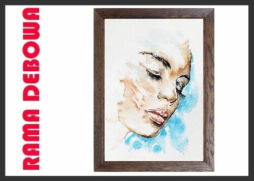 Rama dębowa na obraz grafikę foto 40x70