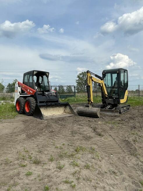 Usługi Minikoparka Miniładowarka Bobcat Koparka 3,5t dranaż