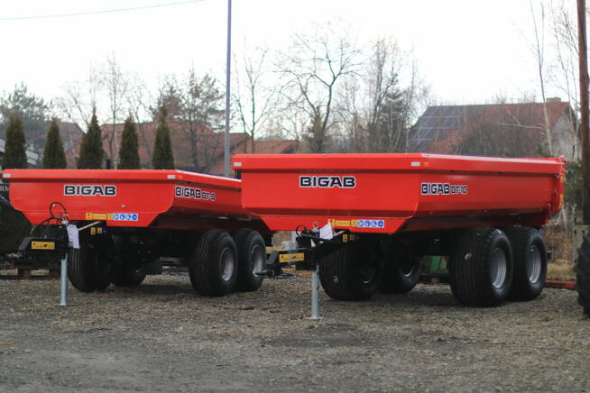 PRZYCZEPA BUDOWLANA Hard Wywrotka BIGAB BT-10 Skorupa tandem