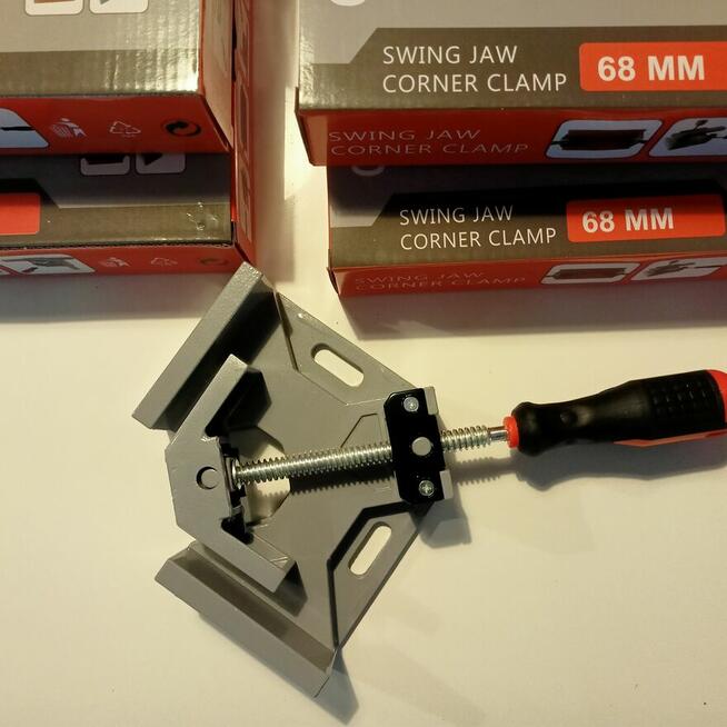 ŚCISK Stolarski KĄTOWY, Zacisk, IMADŁO NAROŻNE KĄT 90, Uchwy