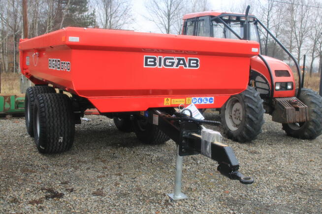 PRZYCZEPA BUDOWLANA Hard Wywrotka BIGAB BT-10 Skorupa tandem