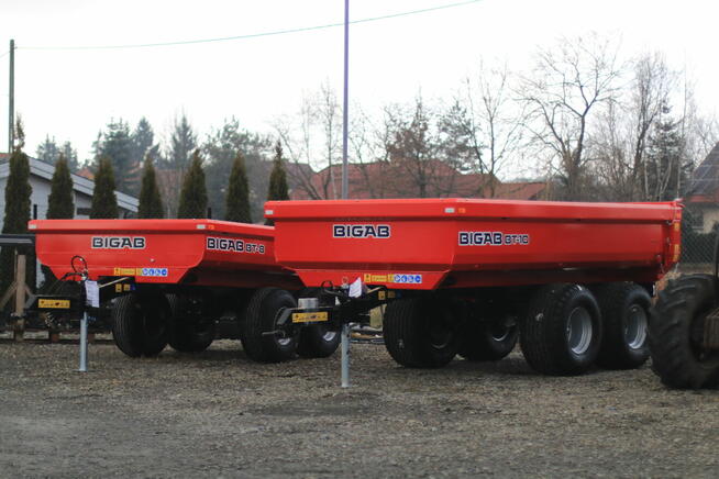 PRZYCZEPA BUDOWLANA Hard Wywrotka BIGAB BT-10 Skorupa tandem