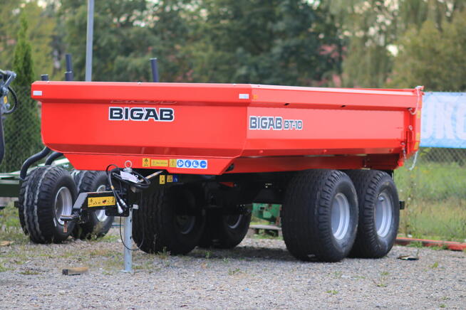 PRZYCZEPA BUDOWLANA Hard Wywrotka BIGAB BT-10 Skorupa tandem