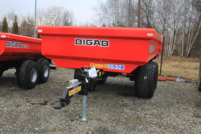 PRZYCZEPA BUDOWLANA Hard Wywrotka BIGAB BT-10 Skorupa tandem