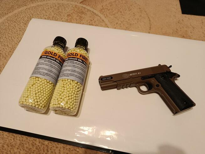 Pistolet ASG Colt 1911A1 + kulki