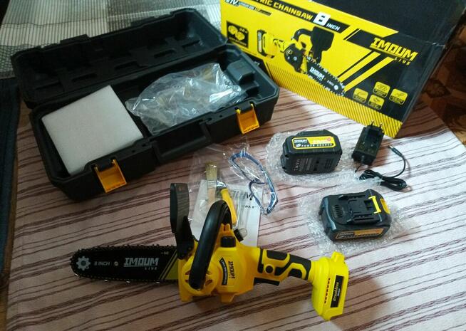 Mini Piła Akumulatorowa Imoum 2x Aku Mocna Lekka Mała NOWA !