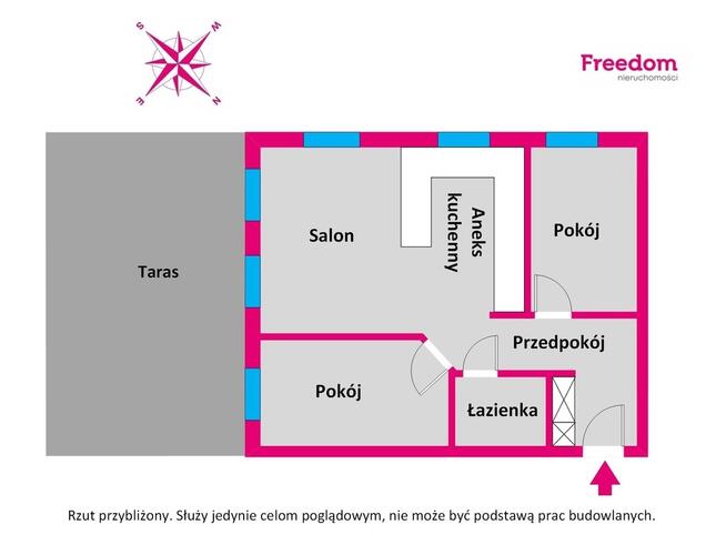 Ustawne mieszkanie z dużym tarasem