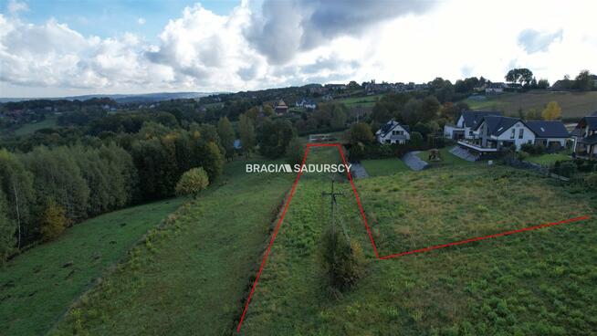 Działka budowlana Chorowice gm. Mogilany, Leśna