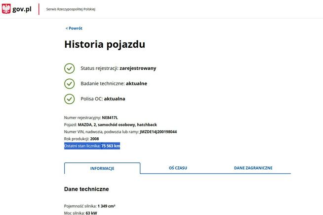 Mazda 2 1.4 Benzyna Zarejestrowany Ubezpieczony