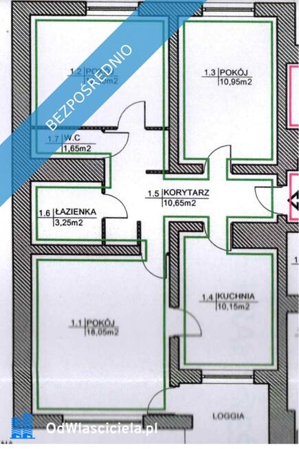 Mieszkanie 3-pokojowe 67 m² – dobra lokalizacja