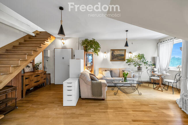 92 m2 po podłodze | dwupoziomowe | zielona okolica