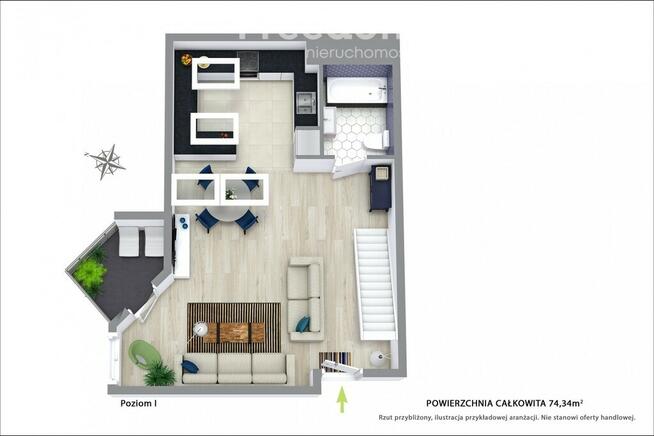 92 m2 po podłodze | dwupoziomowe | zielona okolica