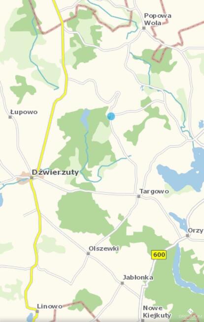Działka rolna Targowska Wola gm. Dźwierzuty