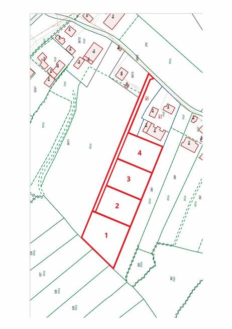 Działka budowlana Zabawa gm. Radłów, Polna