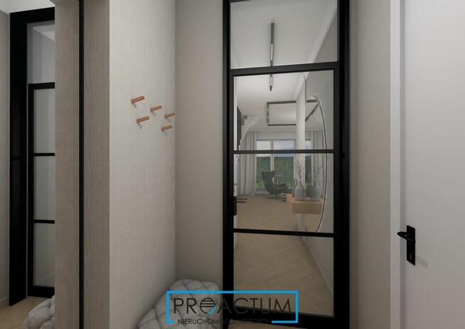 Nowoczesny dom szeregowy z ogródkiem i garażem