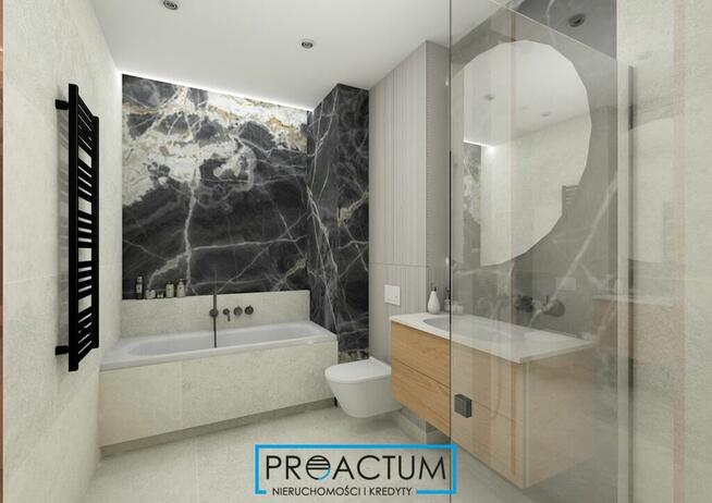 Nowoczesny dom szeregowy z ogródkiem i garażem