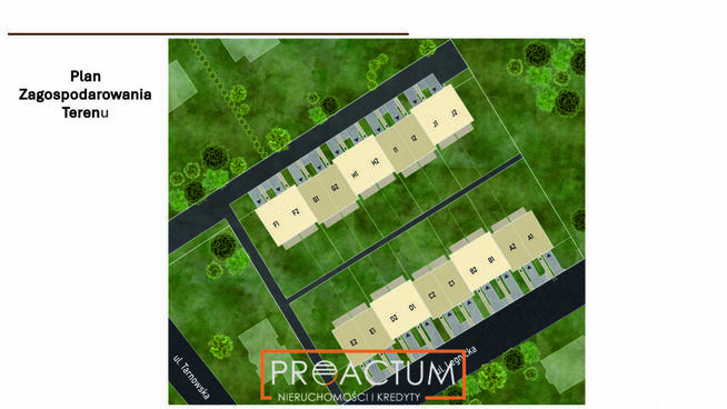 Nowoczesny dom szeregowy z ogródkiem