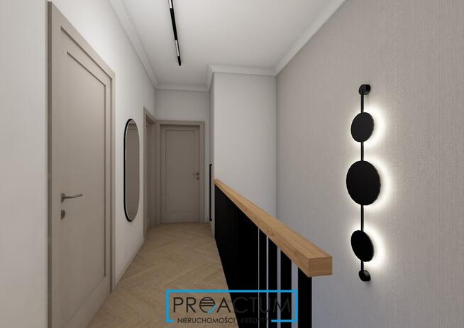 Nowoczesny dom szeregowy ogródek-garaż