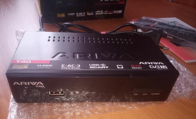 Tuner Dekoder DVB-T2 Ariva T40 Wysoka czułość głowicy !