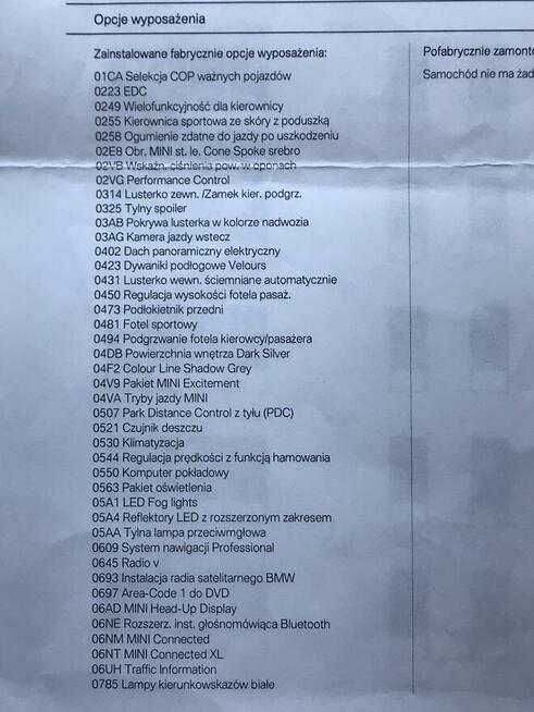 Sprzedam Mini Cooper S