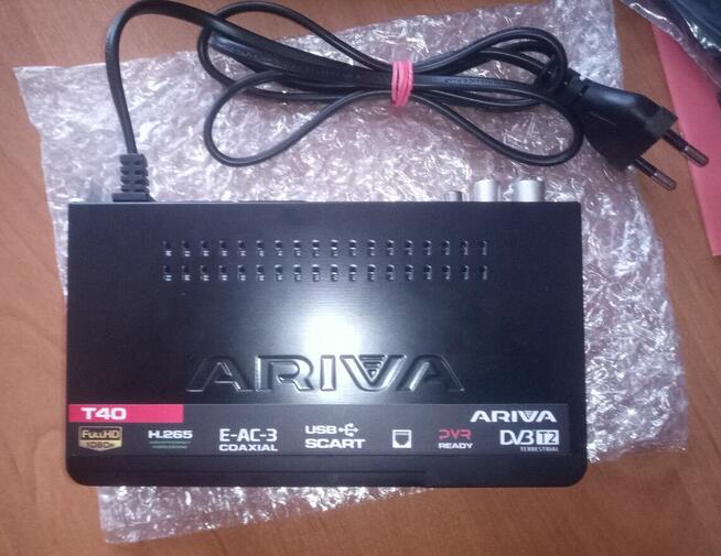 Tuner Dekoder DVB-T2 Ariva T40 Wysoka czułość głowicy !