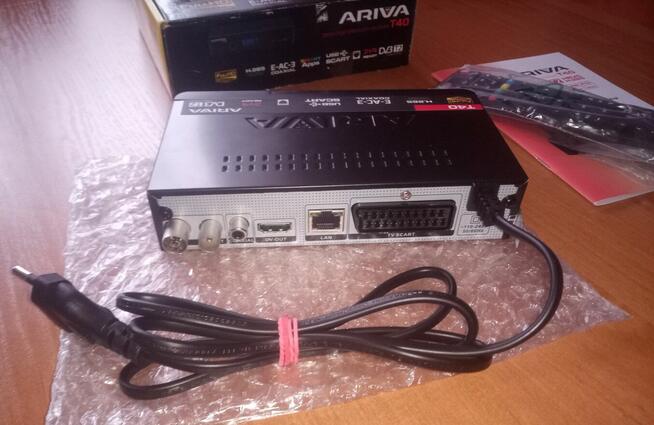 Tuner Dekoder DVB-T2 Ariva T40 Wysoka czułość głowicy !