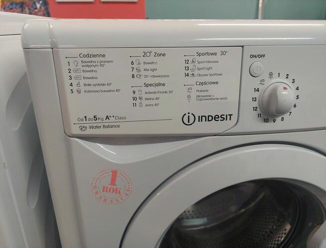 Pralka używana wąska Indesit IWSC 51052CECOPL ROK GWARANCJA