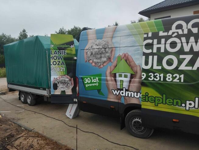 Wdmuchiwanie Celulozy Wełną Ocieplenie Domu Dachu Poddasza